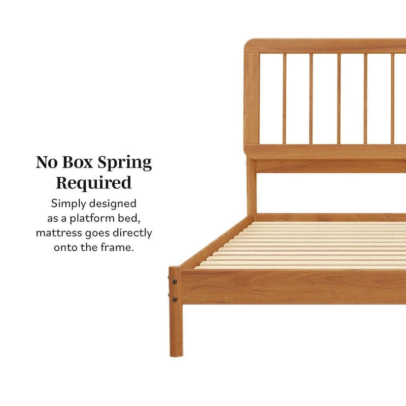 Boho Spindelholzbett King Size