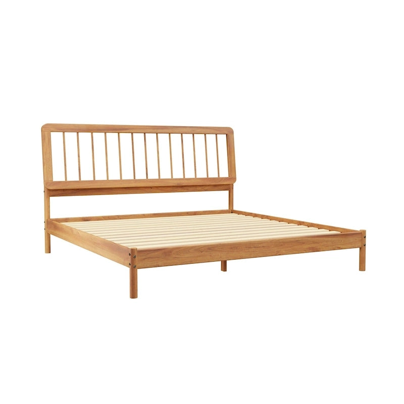 Boho Spindelholzbett King Size