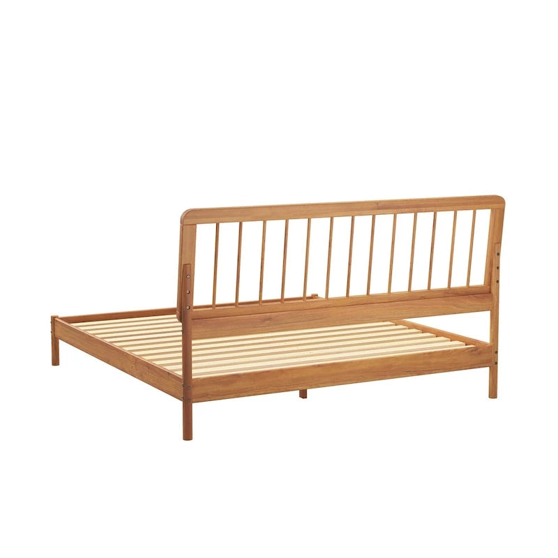 Boho Spindelholzbett King Size