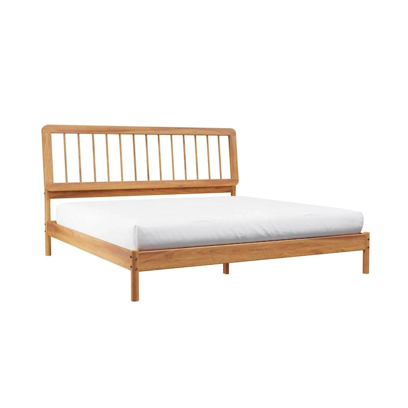 Boho Spindelholzbett King Size