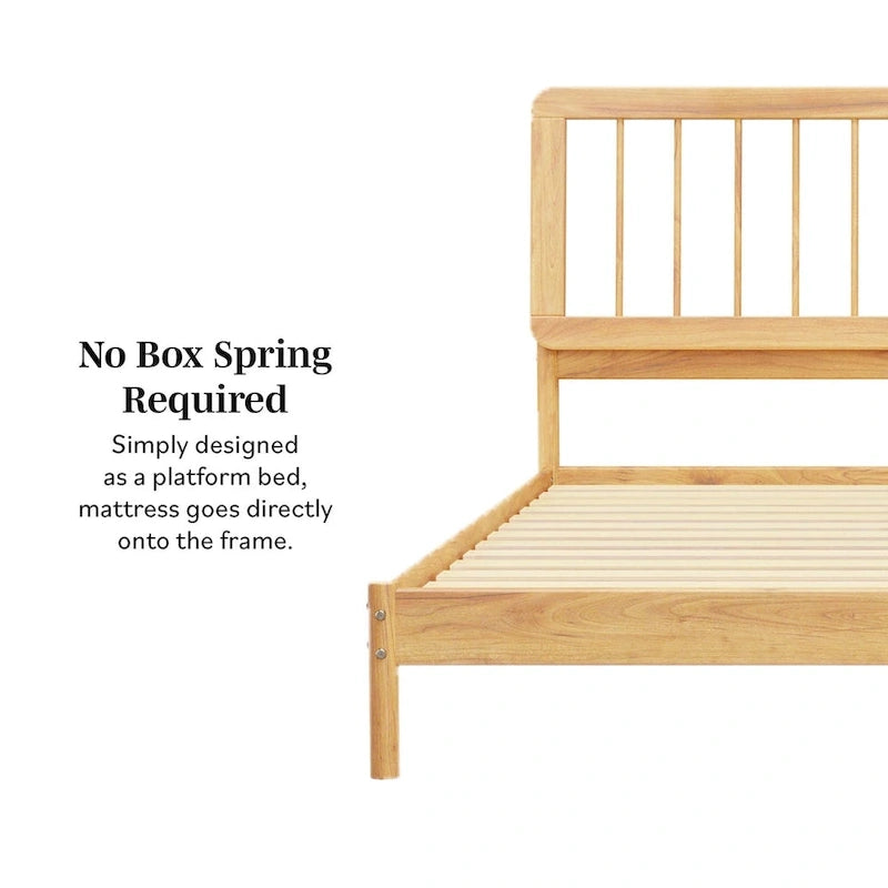 Boho Spindelholzbett King Size