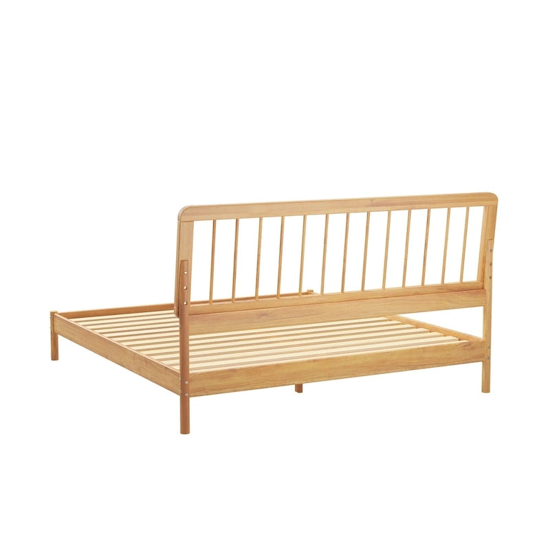 Boho Spindelholzbett King Size