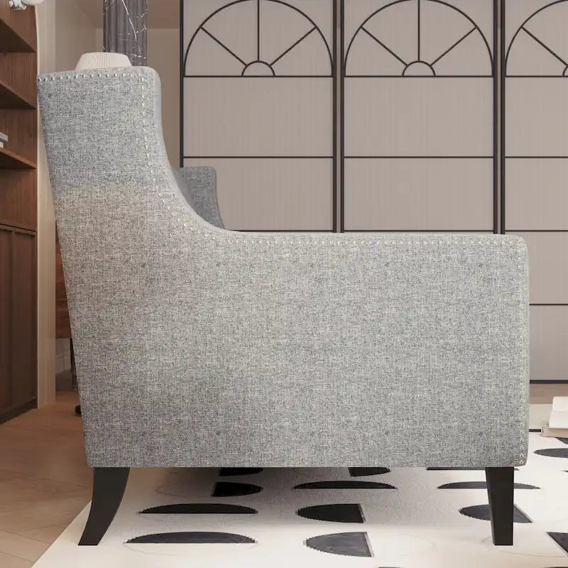Mid-Century Modernes Stoffsofa für 3 Personen mit getufteter Rückenlehne