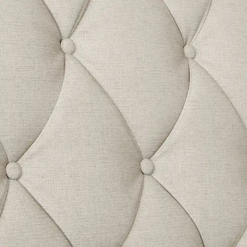 Mid-Century Modernes Stoffsofa für 3 Personen mit getufteter Rückenlehne