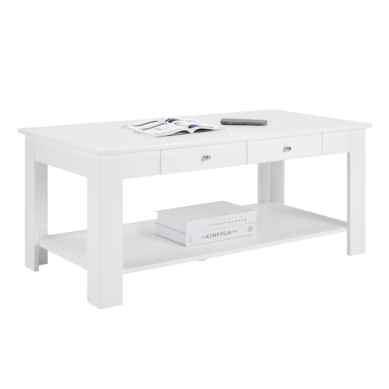Couchtisch mit 2 Schubladen und Ablage