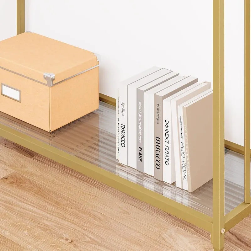 2-stöckiger Retro-Konsolentisch mit MDF-Ablage - 41.3