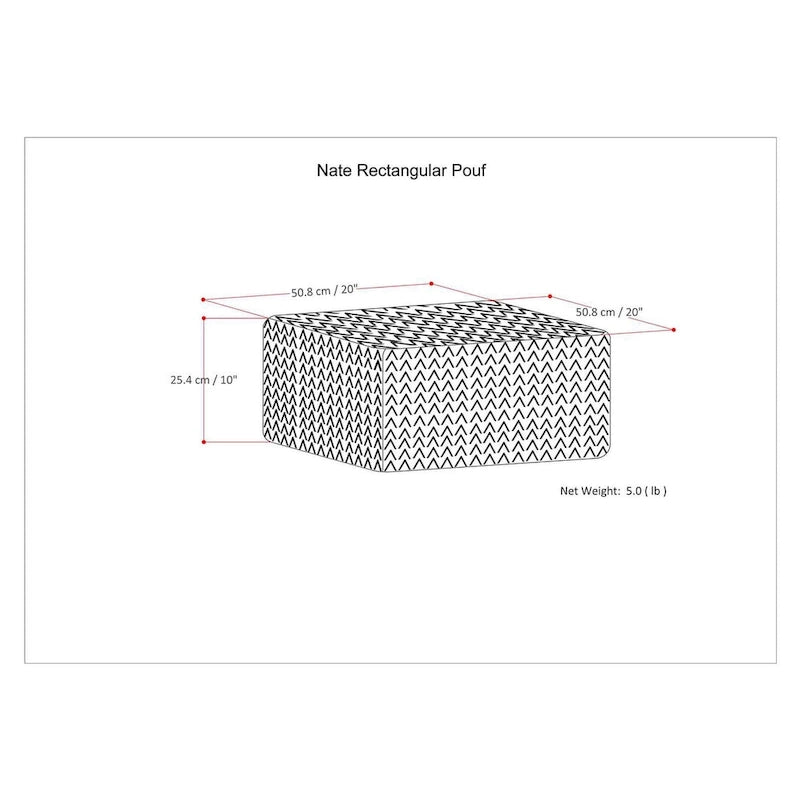 Quadratischer Pouf
