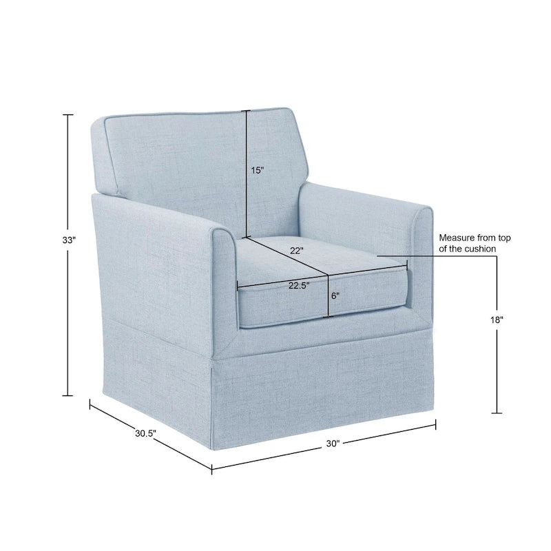 Sessel mit abnehmbarem Bezug – 76B x 77,5T x 84H cm