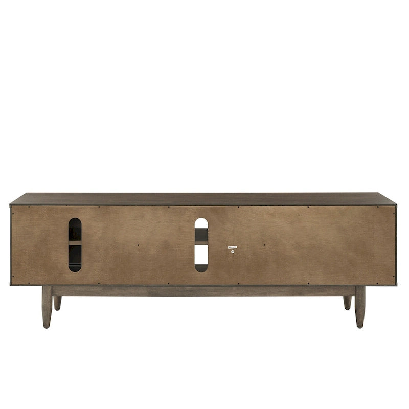 TV-Schrank aus Holz im Mid-Century-Stil mit 2 Schubladen
