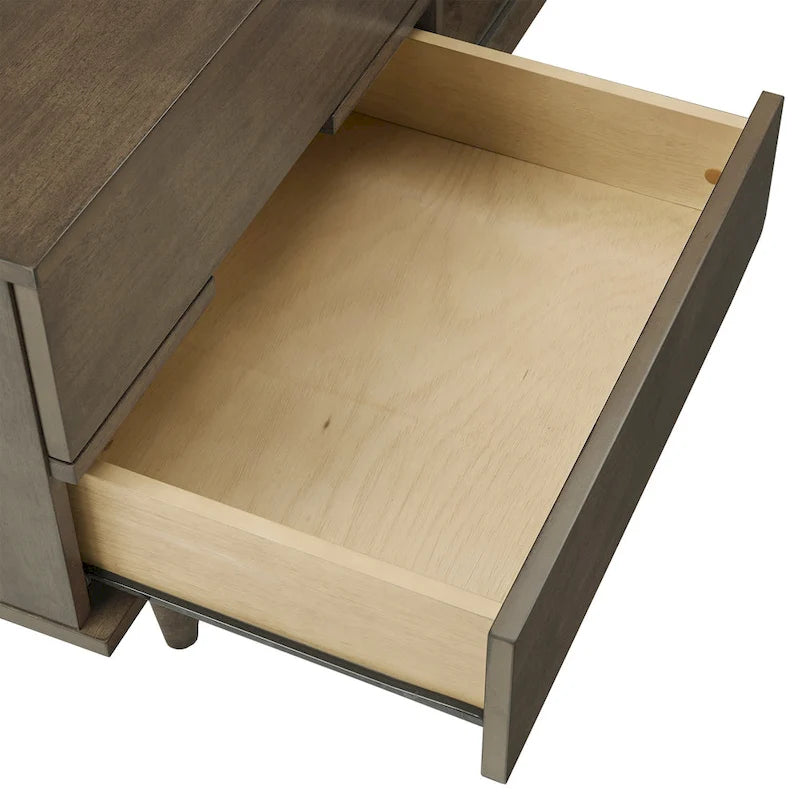 TV-Schrank aus Holz im Mid-Century-Stil mit 2 Schubladen