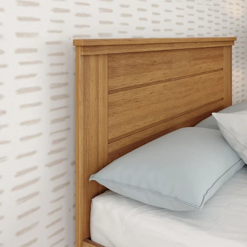 Bauernhaus-Doppelbett mit Paneelkopfteil und Ausziehbett