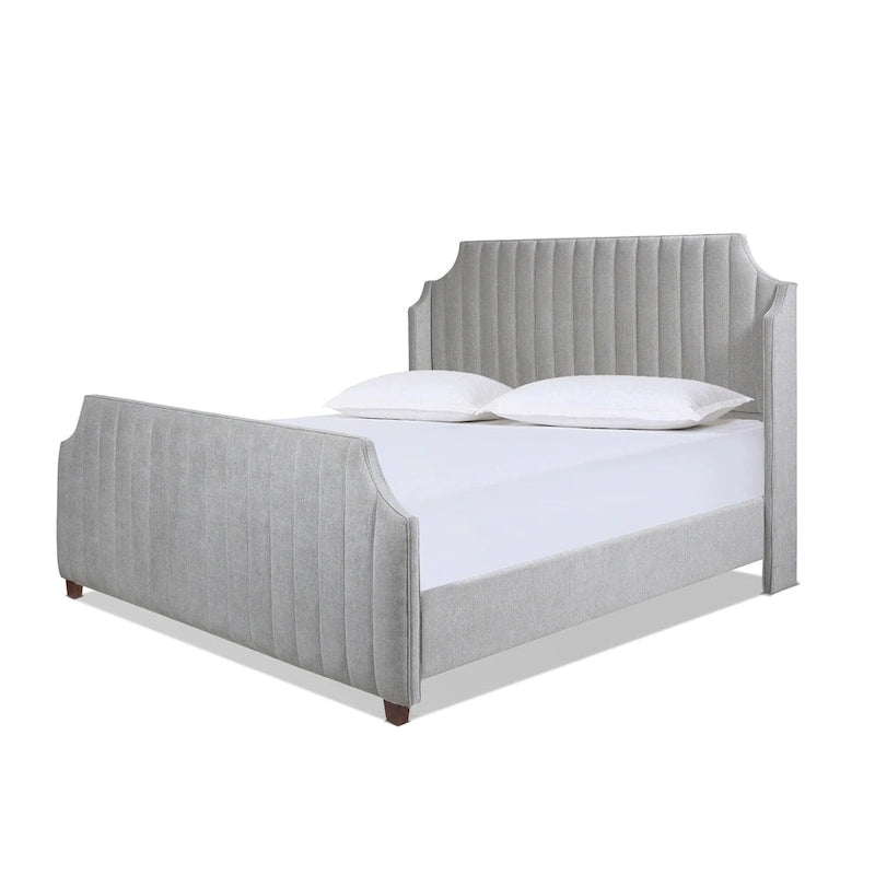 King-Size Polsterbett mit getuftetem Kopfteil