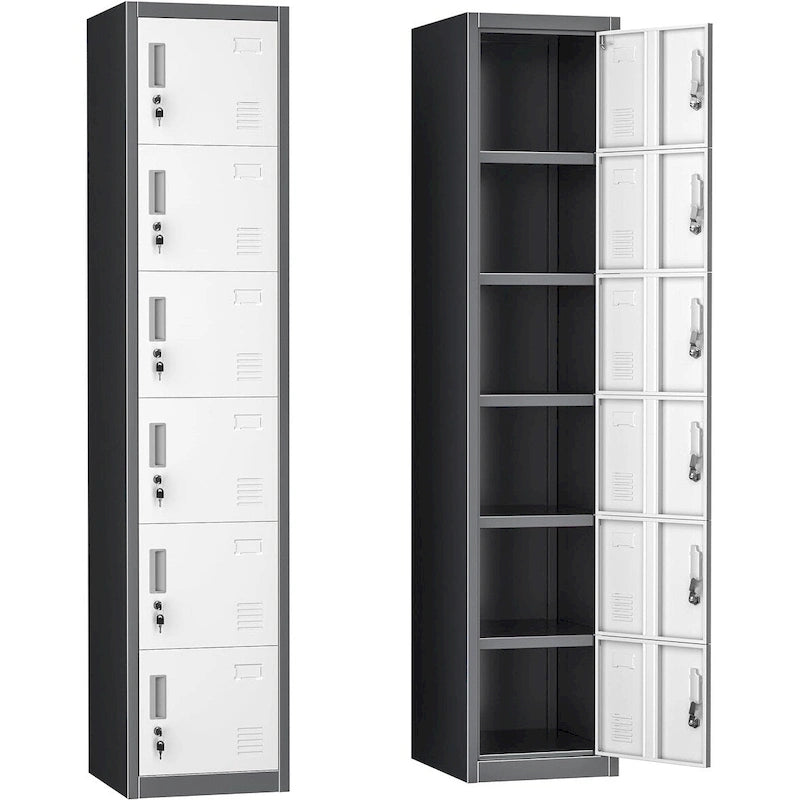6-türiger Metallschließfachschrank für Home-Office, Schule