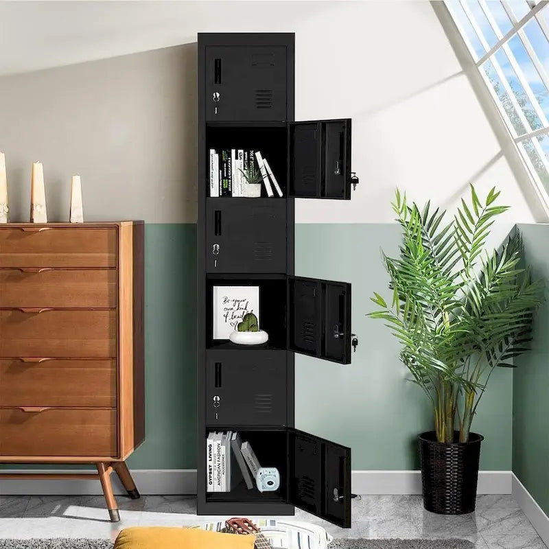 6-türiger Metallschließfachschrank für Home-Office, Schule