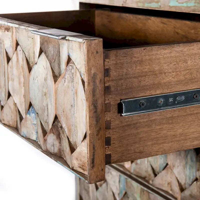 Vintage Kommode aus recyceltem Teakholz