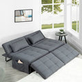 Schlafsesselbett, 4-in-1 Multifunktionales Schlafsofa, Atmungsaktiver Leinen-Bettsessel, Cabrio-Schlafsofa