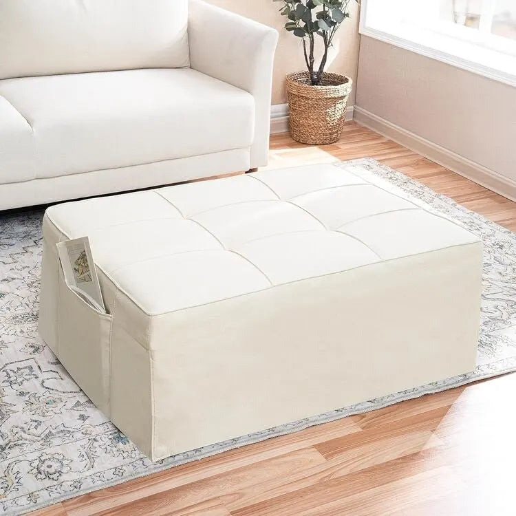 Schlafsesselbett, 4-in-1 Multifunktionales Schlafsofa, Atmungsaktiver Leinen-Bettsessel, Cabrio-Schlafsofa