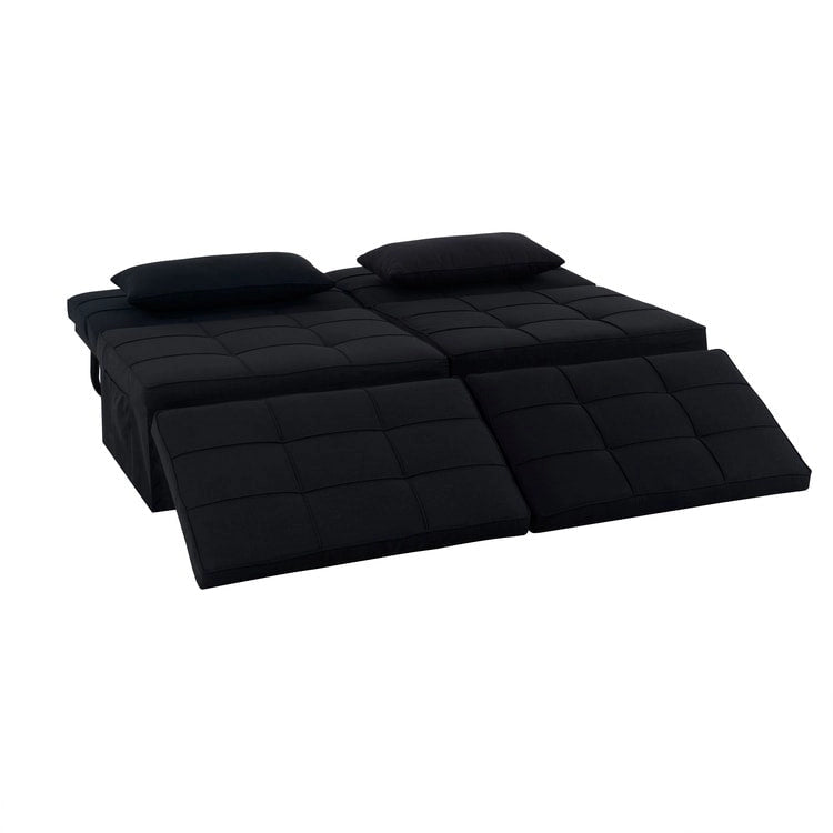 Schlafsesselbett, 4-in-1 Multifunktionales Schlafsofa, Atmungsaktiver Leinen-Bettsessel, Cabrio-Schlafsofa