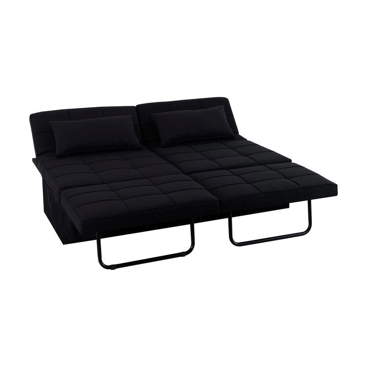 Schlafsesselbett, 4-in-1 Multifunktionales Schlafsofa, Atmungsaktiver Leinen-Bettsessel, Cabrio-Schlafsofa