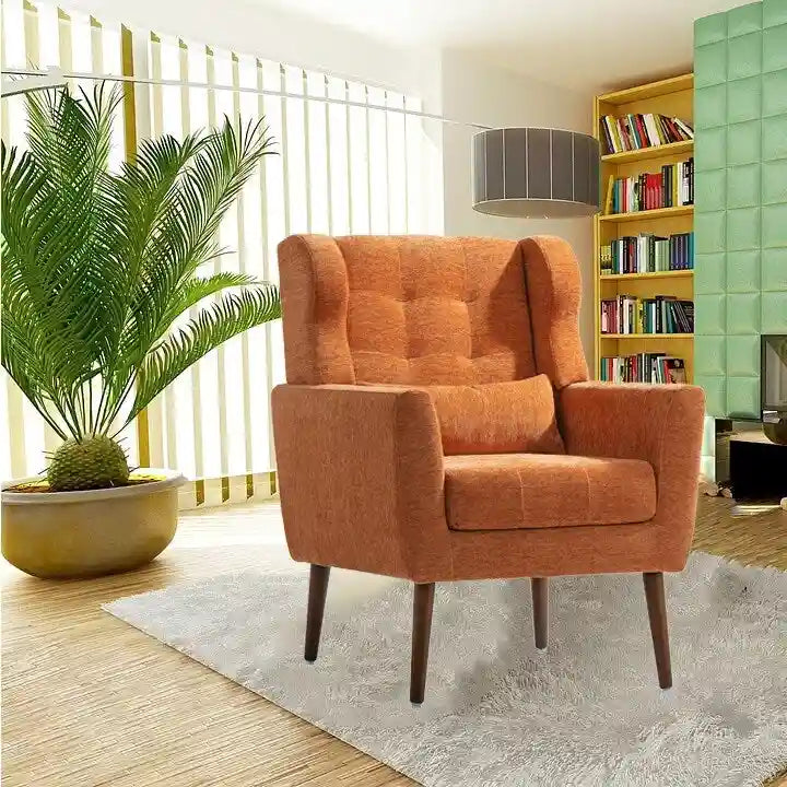 Moderner Akzentsessel, Chenille-Sessel für das Wohnzimmer, bequemer, weich gepolsterter Loungesessel für kleine Räume, Schlafzimmer
