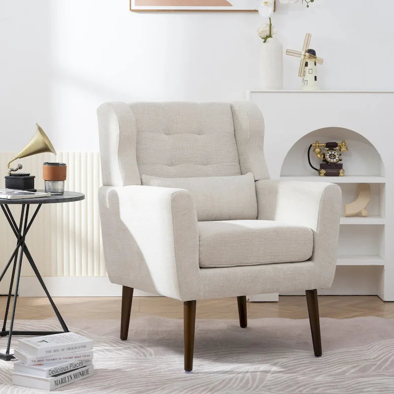 Moderner Akzentsessel, Chenille-Sessel für das Wohnzimmer, bequemer, weich gepolsterter Loungesessel für kleine Räume, Schlafzimmer