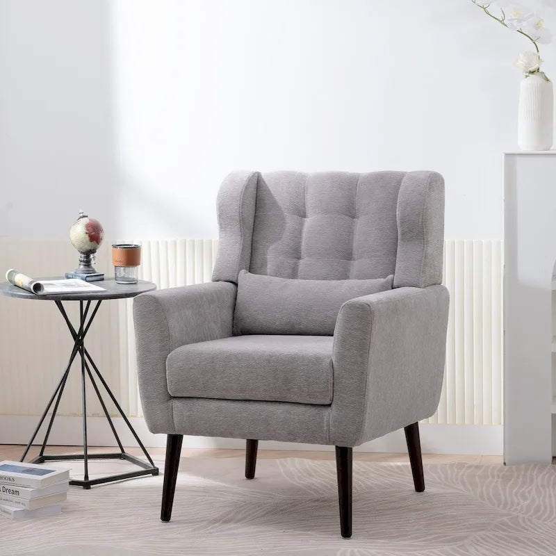 Moderner Akzentsessel, Chenille-Sessel für das Wohnzimmer, bequemer, weich gepolsterter Loungesessel für kleine Räume, Schlafzimmer