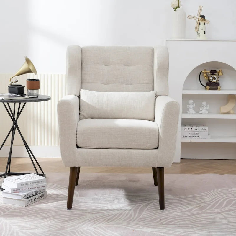 Moderner Akzentsessel, Chenille-Sessel für das Wohnzimmer, bequemer, weich gepolsterter Loungesessel für kleine Räume, Schlafzimmer
