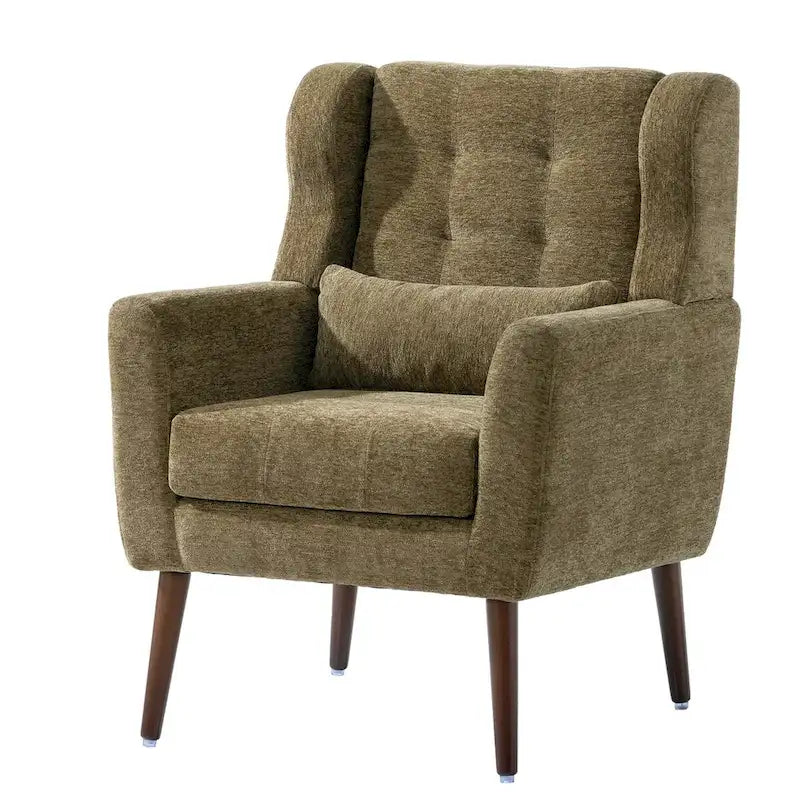 Moderner Akzentsessel, Chenille-Sessel für das Wohnzimmer, bequemer, weich gepolsterter Loungesessel für kleine Räume, Schlafzimmer