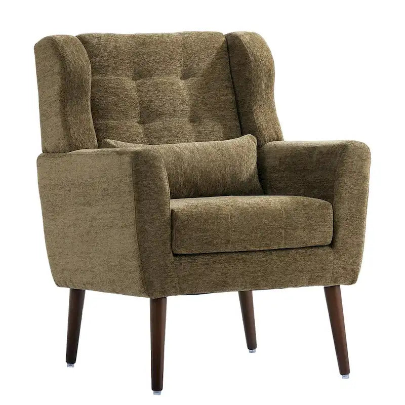 Moderner Akzentsessel, Chenille-Sessel für das Wohnzimmer, bequemer, weich gepolsterter Loungesessel für kleine Räume, Schlafzimmer