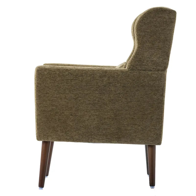 Moderner Akzentsessel, Chenille-Sessel für das Wohnzimmer, bequemer, weich gepolsterter Loungesessel für kleine Räume, Schlafzimmer