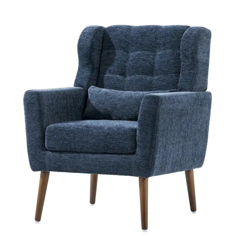 Moderner Akzentsessel, Chenille-Sessel für das Wohnzimmer, bequemer, weich gepolsterter Loungesessel für kleine Räume, Schlafzimmer
