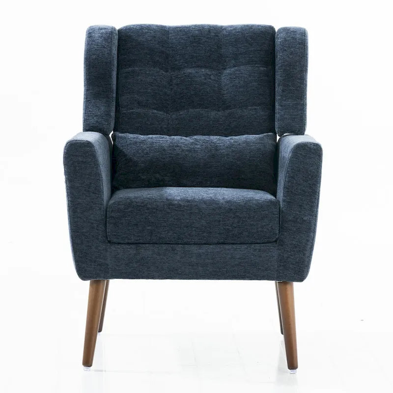 Moderner Akzentsessel, Chenille-Sessel für das Wohnzimmer, bequemer, weich gepolsterter Loungesessel für kleine Räume, Schlafzimmer