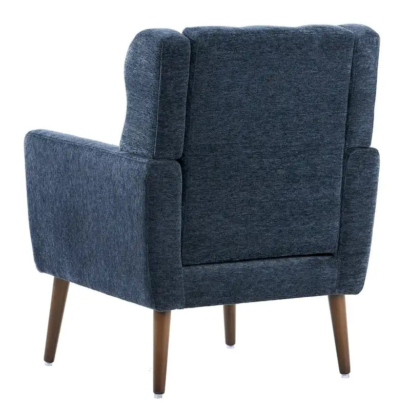 Moderner Akzentsessel, Chenille-Sessel für das Wohnzimmer, bequemer, weich gepolsterter Loungesessel für kleine Räume, Schlafzimmer