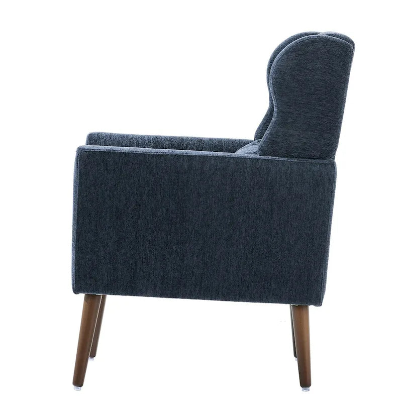 Moderner Akzentsessel, Chenille-Sessel für das Wohnzimmer, bequemer, weich gepolsterter Loungesessel für kleine Räume, Schlafzimmer