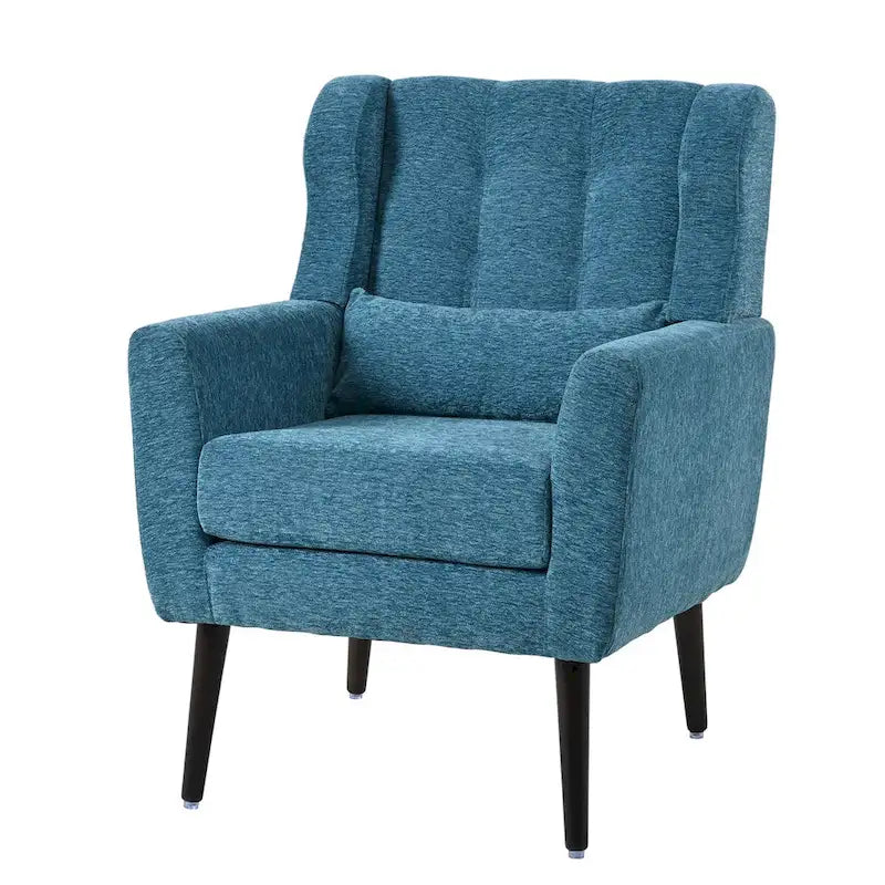 Moderner Akzentsessel, Chenille-Sessel für das Wohnzimmer, bequemer, weich gepolsterter Loungesessel für kleine Räume, Schlafzimmer