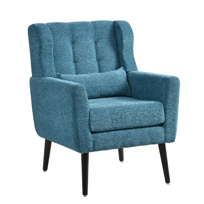 Moderner Akzentsessel, Chenille-Sessel für das Wohnzimmer, bequemer, weich gepolsterter Loungesessel für kleine Räume, Schlafzimmer