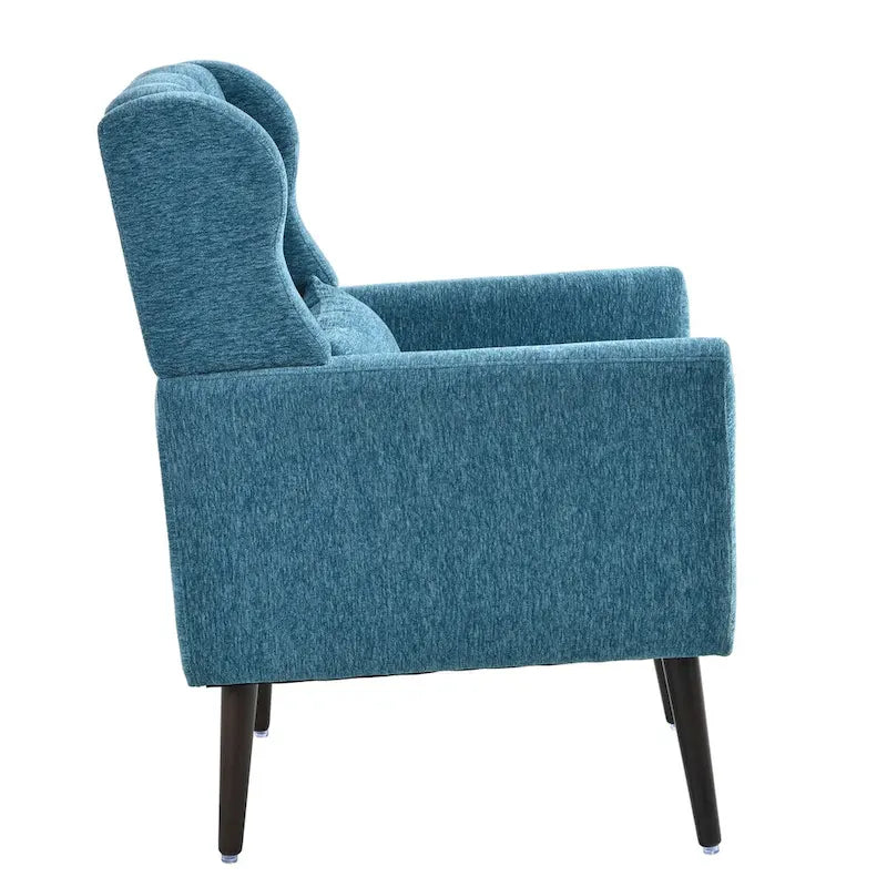 Moderner Akzentsessel, Chenille-Sessel für das Wohnzimmer, bequemer, weich gepolsterter Loungesessel für kleine Räume, Schlafzimmer