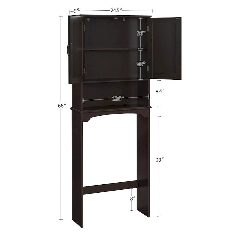 Badezimmer platzsparender Organizer über der Toilette