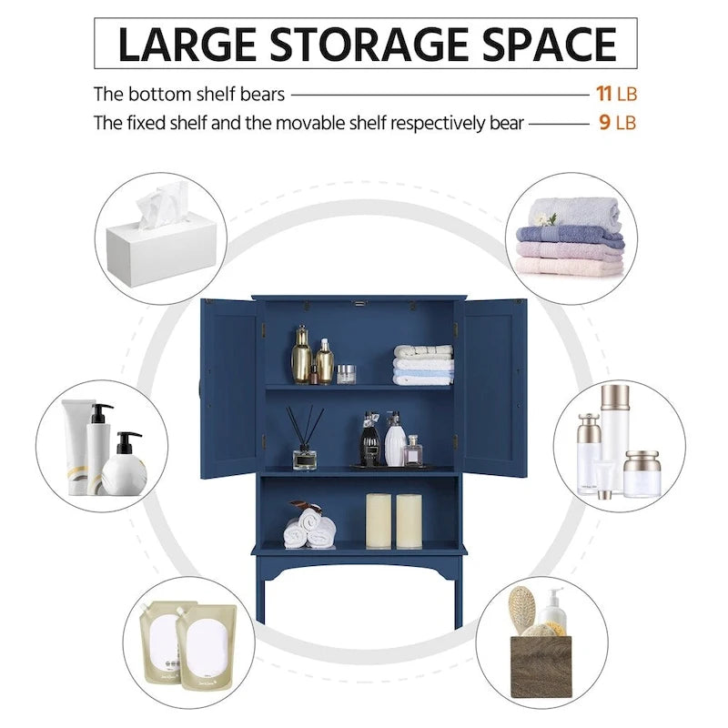 Badezimmer platzsparender Organizer über der Toilette