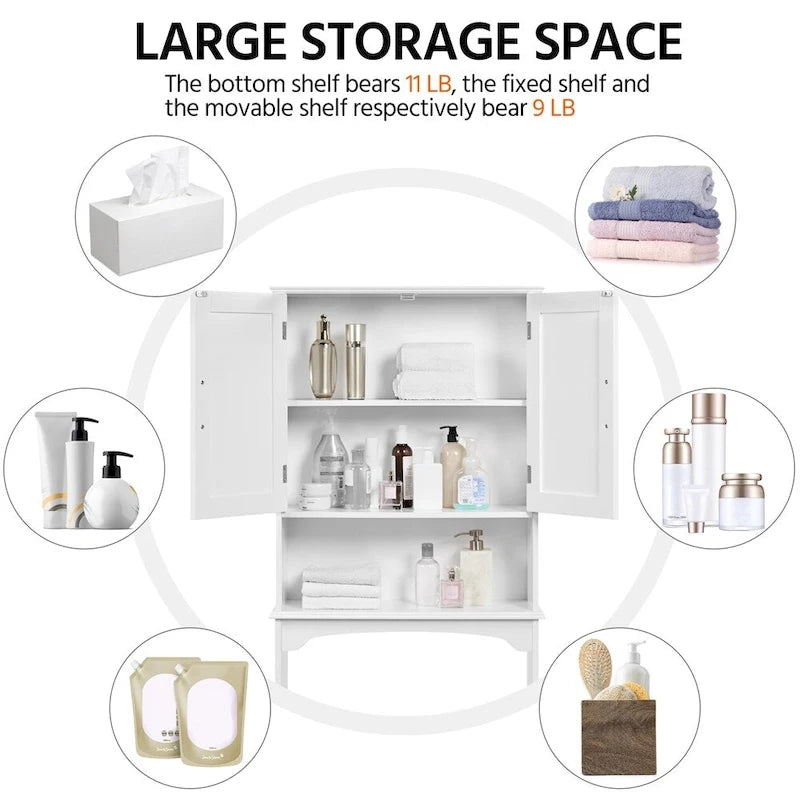 Badezimmer platzsparender Organizer über der Toilette