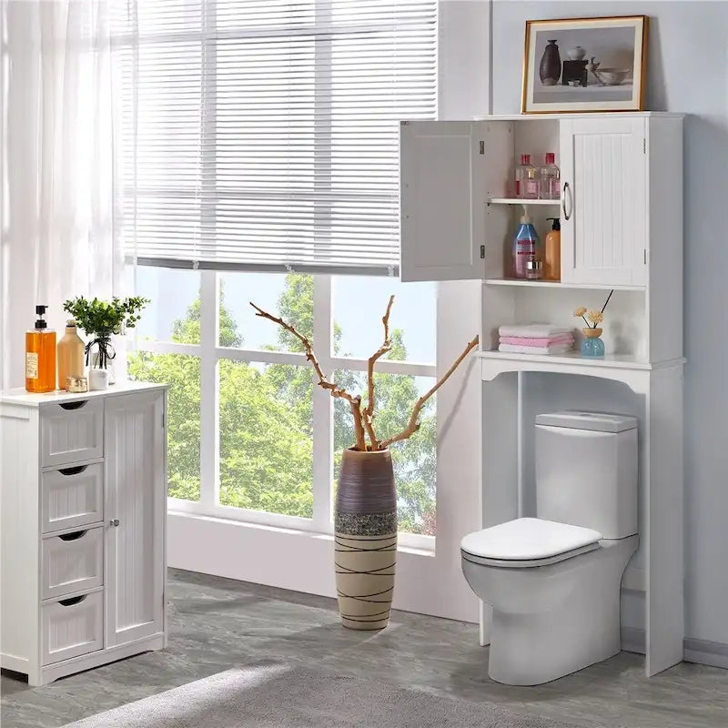 Badezimmer platzsparender Organizer über der Toilette