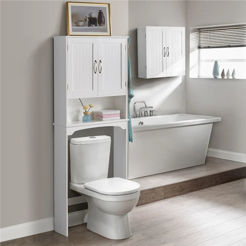 Badezimmer platzsparender Organizer über der Toilette