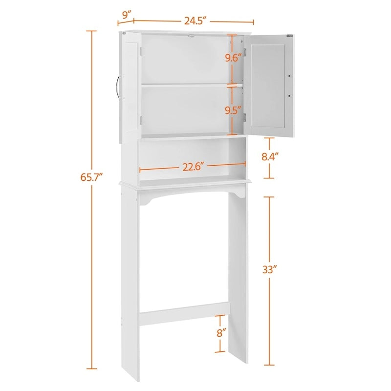 Badezimmer platzsparender Organizer über der Toilette