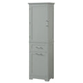 50,8 cm B x 33 cm T x 173 cm H Wäscheschrank mit 2 unterschiedlich großen Schubladen und verstellbarem Einlegeboden